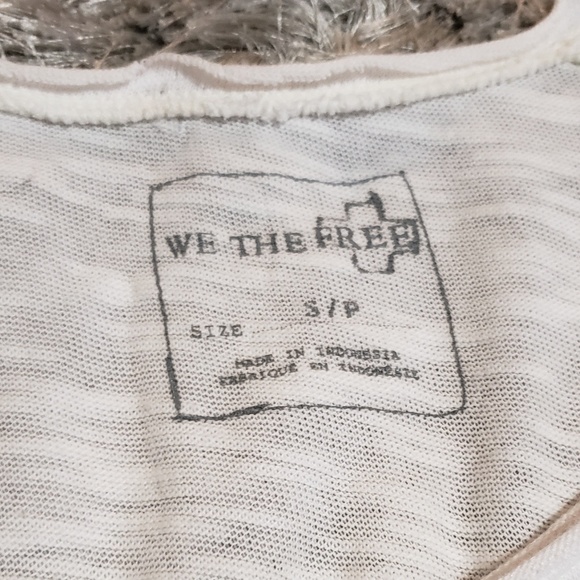 Free People Molly's crop tee white size S c - Picture 4 of 6